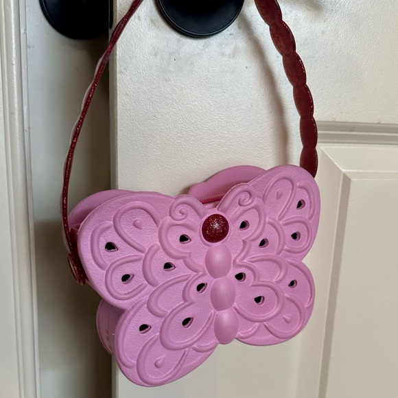 Crocs brand - pink butterfly bag - Picture 1 of 8
